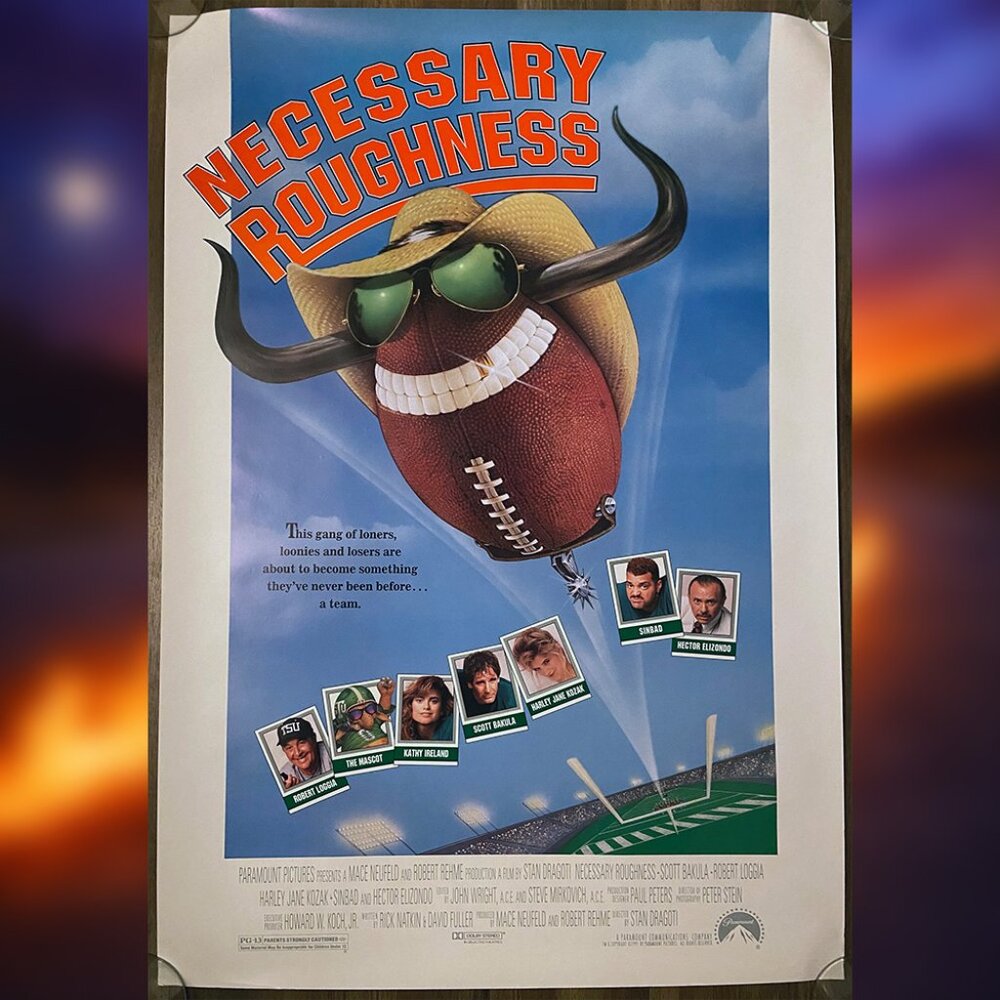 NECESSARY ROUGHNESS (1991) - ORIGINAL SINGLE SIDED MOVIE POSTER
